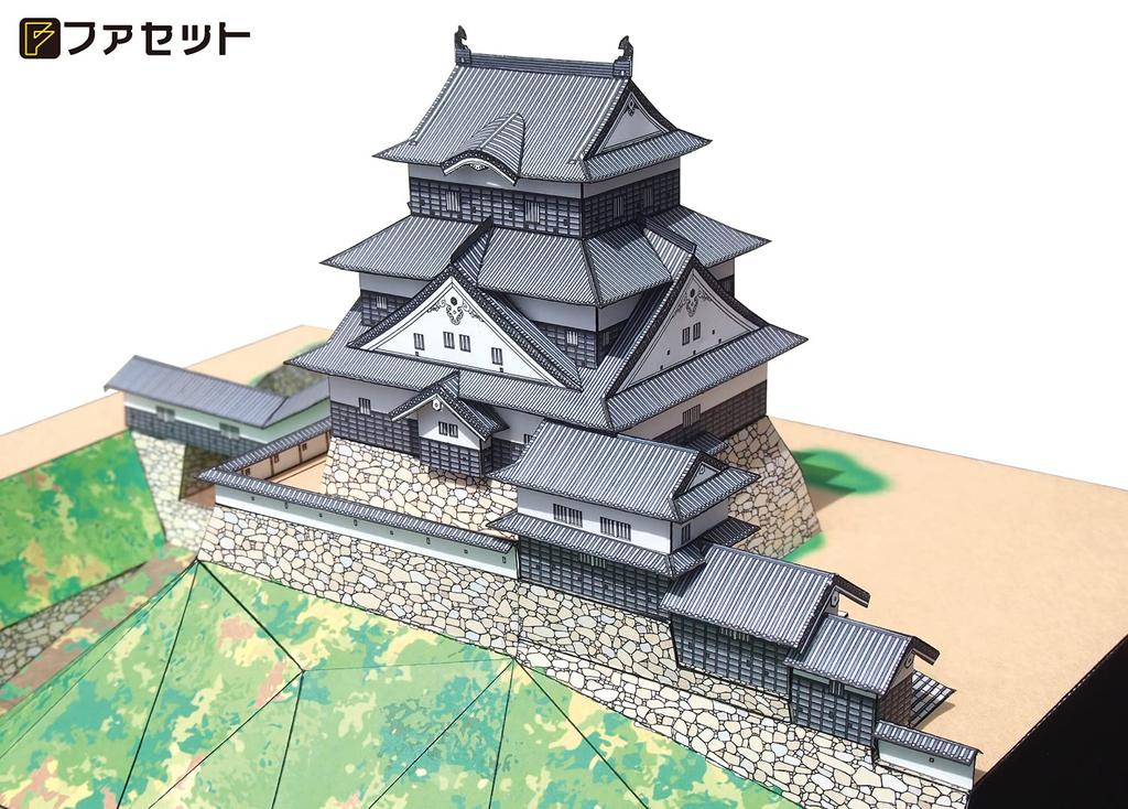 Papercraft Japan Famous Castle Series Восстановленный замок Окадзаки [Facet] 1/300