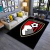 Логотип футбольного клуба AFC Bournemouth, подходящий в качестве нескользящего коврика для дивана в гостиной или спальне