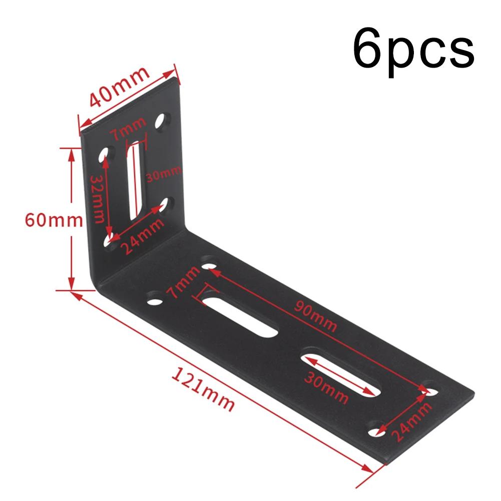Угловые кронштейны в форме буквы L, угловой код, фиксированный угловой кронштейн под углом 90 градусов, мебельный соединитель, крепеж для шкафа и доски