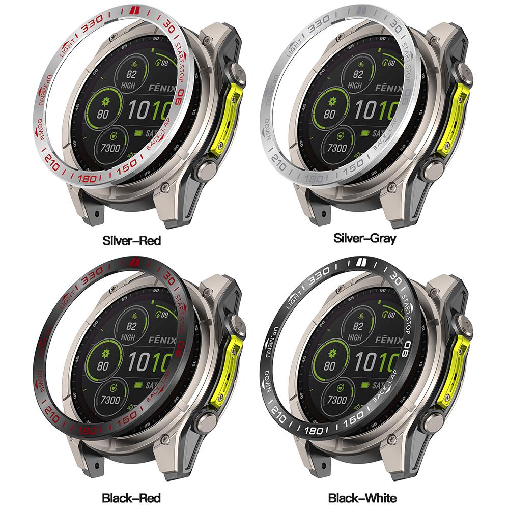 Стильный чехол-безель для Garmin Quatix 8 47 мм/51 мм Quatix8 SmartWatch Металлический каркас Циферблат Клейкая защитная крышка Чехлы