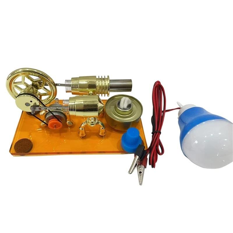 Научная модель парового двигателя Стирлинга. Топливо не требуется. Демонстрирует тепловую механику. Для учеников и учителей.