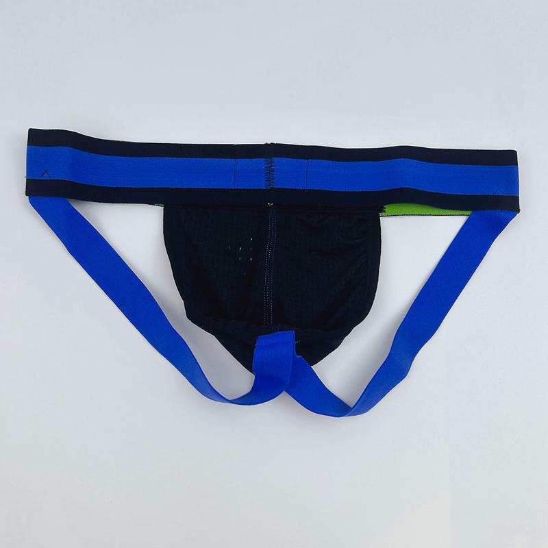 Бандажи JOCKMAIL, модные мужские стринги с низкой талией, нижнее белье, сетчатые дышащие сексуальные бандажи Halo, спортивные повседневные мужские трусы-стринги