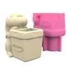 Cute Pen Holder Silicone Molds Table Ornament Mould Plasters Making Tool Succulent Planter Mold Easy To Clean