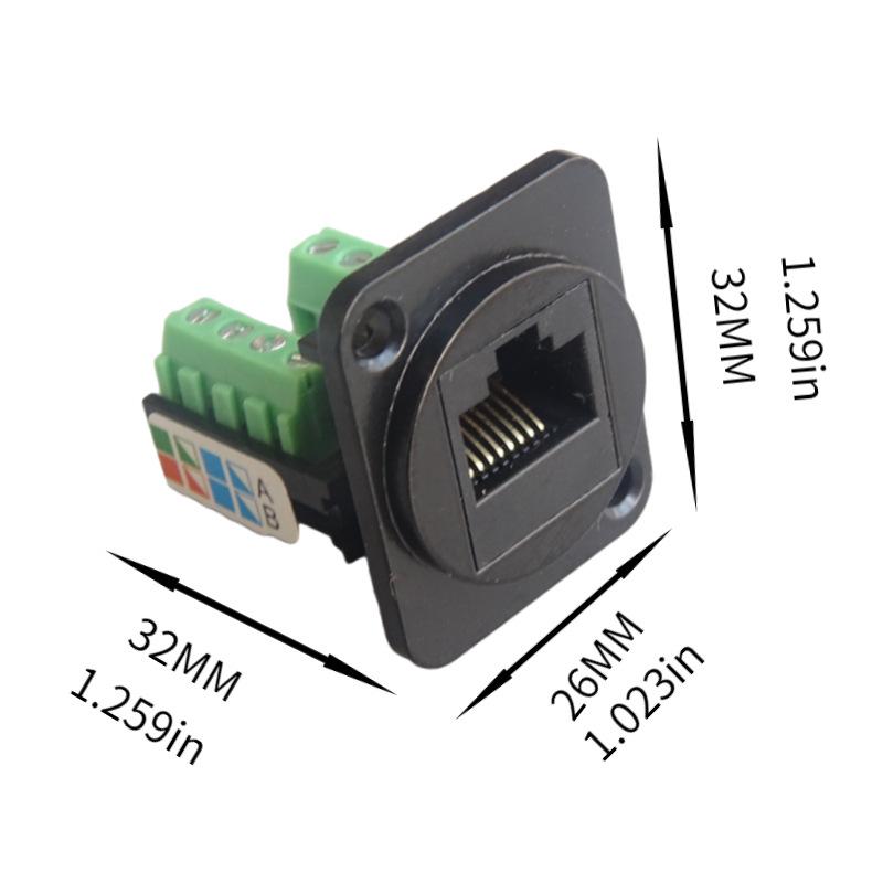 Cat5E Rj45 Сетевая Кабельная Розетка Монтажный Модуль Экранированный Беспаечный Удлинитель Сетевого Кабеля Разъем Панели Cat 5
