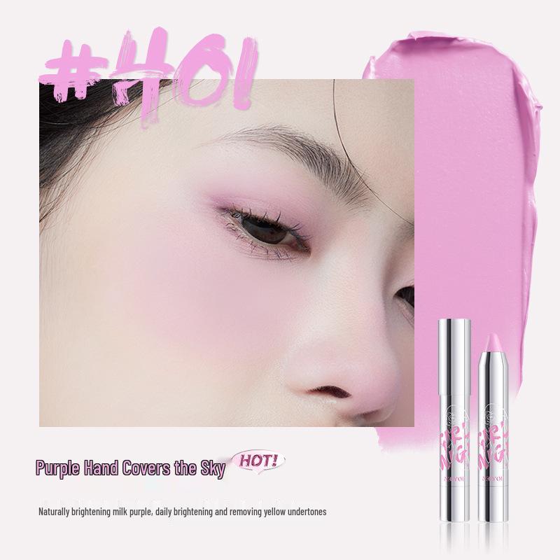 NEIYOU Pomelo Blush Cream: Multi-use Dopamine Makeup Puff, Color Highlight, Eyeshadow & Blush Stick.