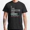 Men Fashion Casual Short Sleeves I Like Book Club Black Tees Oversized T-shirts