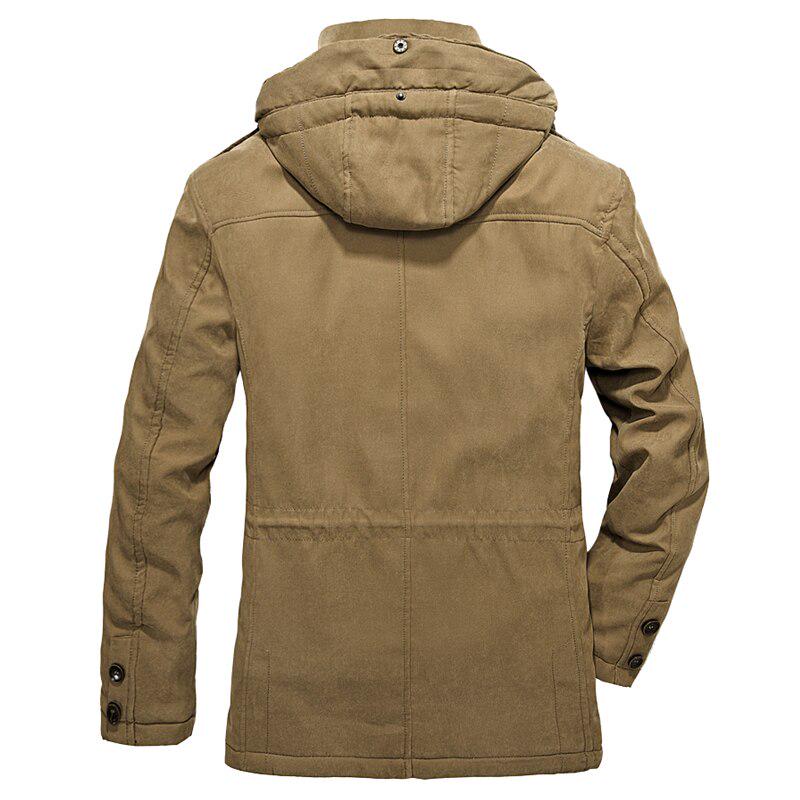 Брендовая одежда, зимние куртки, мужские пальто, куртка в стиле милитари из овечьей шерсти, куртка-парка, синий, хаки, армейский зеленый