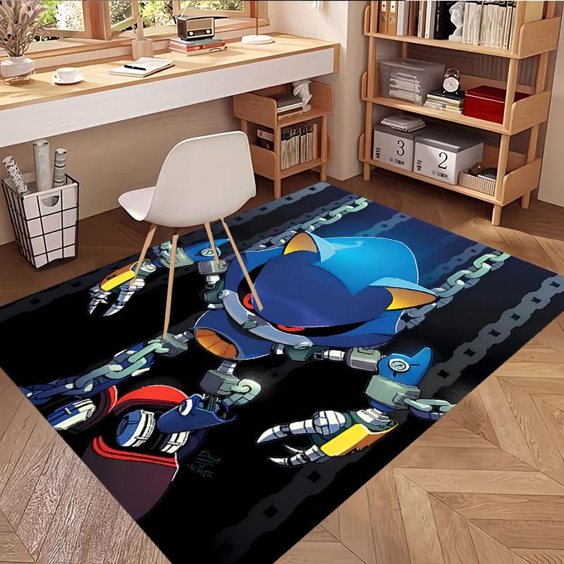 Sonic Print Rug, Washable Floor Carpet, For Entryway Dorm Laundry Room Office Study, Home Decor Birthday Christmas Gift