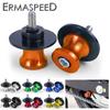 2Pcs 6MM 8MM 10MM Universal Motorcycle Swingarm Spools Sliders CNC Swing Arm Stand Screws for Motorbike Street Sport Dirt