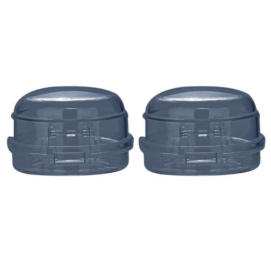 1 пара крышек для плиты, безопасные, прозрачные, термостойкие, ПК, кухонный защитный экран, ручка для газа