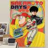 Аниме Японский Ssakamoto Ddays Цветной Гобелен Настенный Бохо Настенные Гобелены Мандала Настенные Полотна