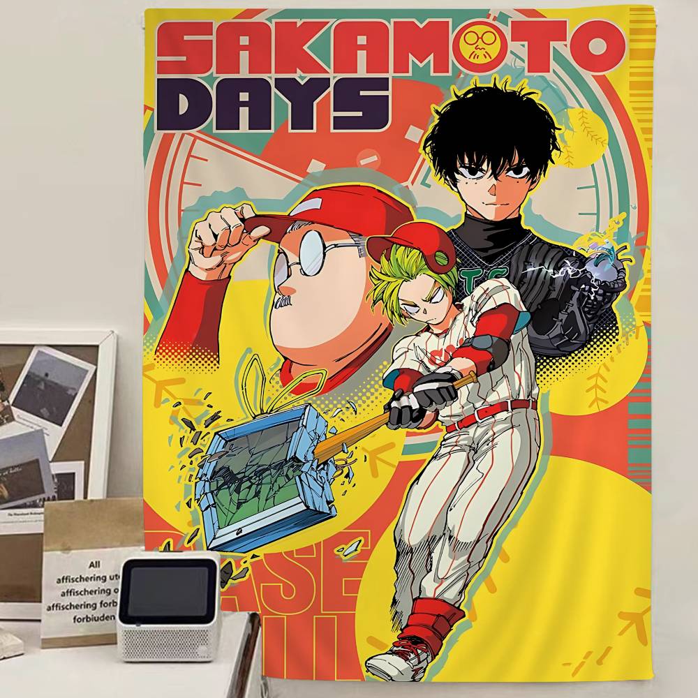 Аниме Японский Ssakamoto Ddays Цветной Гобелен Настенный Бохо Настенные Гобелены Мандала Настенные Полотна