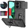 Чехол Armor Funda для Xiaomi Poco C65, защитный чехол для объектива камеры, чехол для телефона Pocco Poko Little C65 C 65 PocoC65, чехол-подставка с кольцом