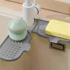 Silicone Drain Mat Kitchen Sink Pool Faucet Rack Sponge Rag Storage Rack Soap Mat