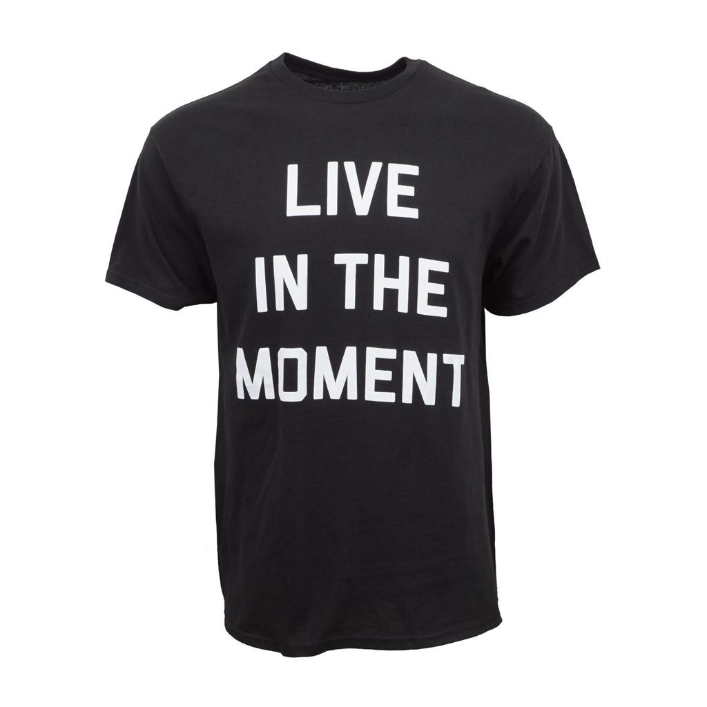 RUE LIVE IN THE MOMENT UNISEX ADULT T SHIRT