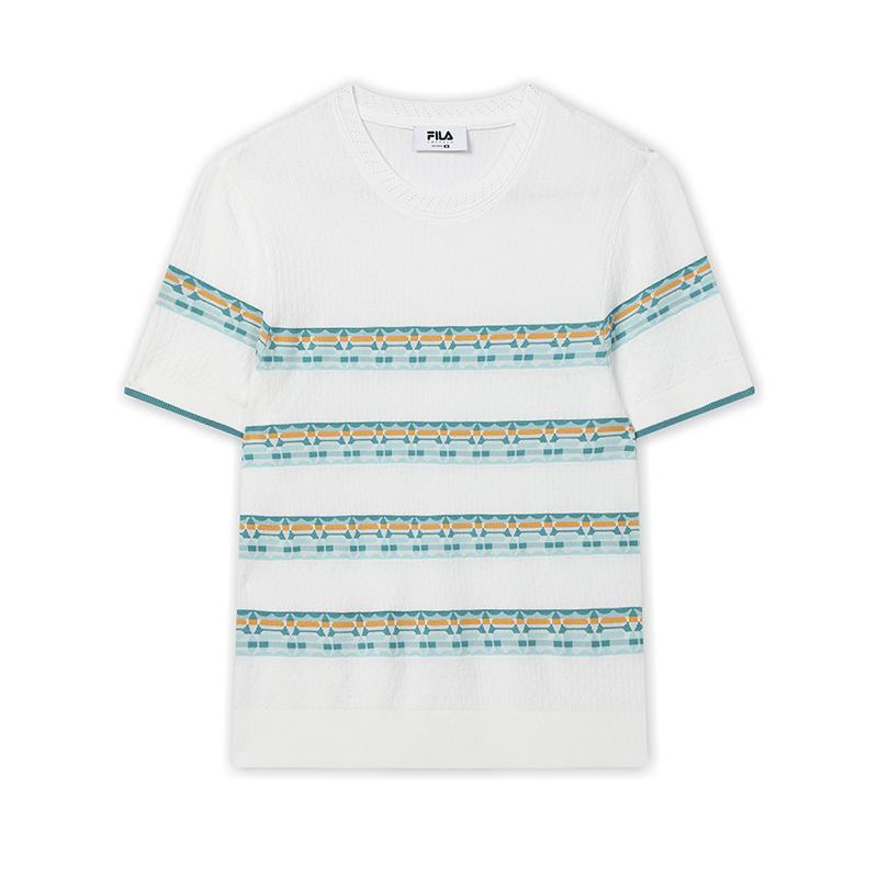 New FILA Knitwear Women's All Over Print F11W424408FZA