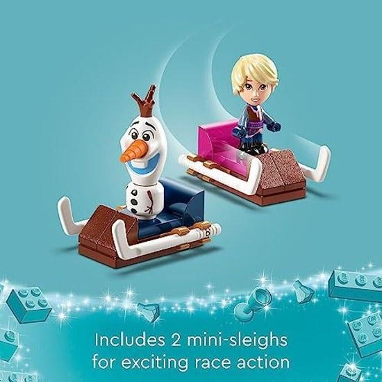 LEGO Disney Frozen Anna Elsas Magical Carousel 43218 Ice Palace Building Toy Set Princess Elsa Olaf Included 6th Birthday Gift
