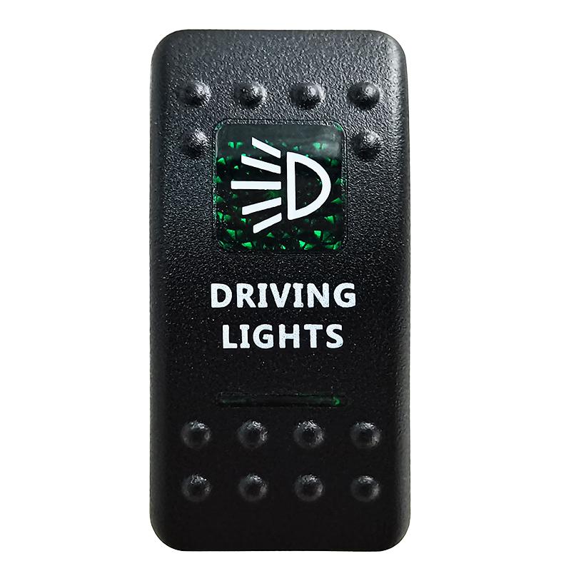Green Led Light Bar Rocker Switch SPST 5Pins/DPDT 7Pins For Car Marine Boat IP68 NARVA Carling ARB Auto Parts Camper Replacement Switches4