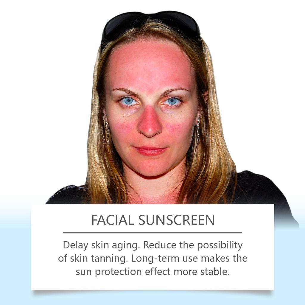 Освежающий солнцезащитный крем для лица, устойчивый к УФ-излучению, увлажняющий, осветляющий, изолирующий, с высокой защитой от УФ-лучей, солнцезащитный крем для лица.