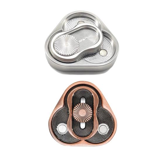 Снятие стресса Эргономичный Забавный Нескользящий Треугольный Вращающийся Слайдер Спиннер Игрушка