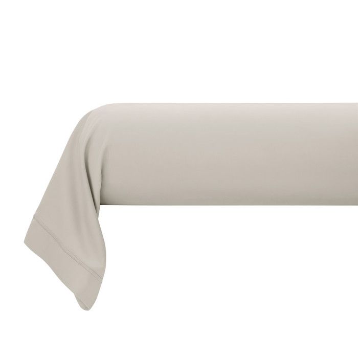 Taie de traversin "Prestige" 100% Satin de coton Peigné 120 fils /cm² Coton Pur - 45x185 - Prestige Sable