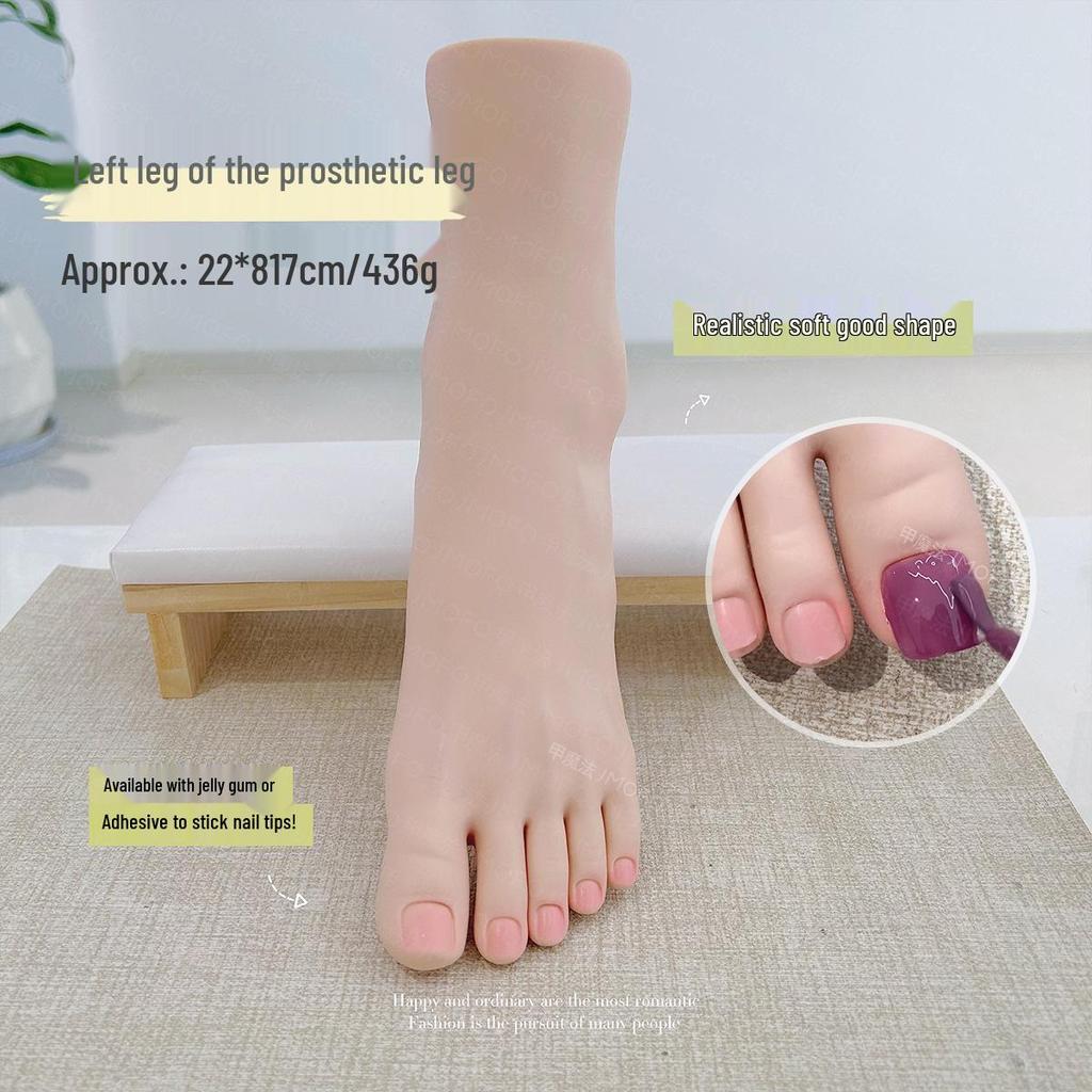 Мягкая гибкая модель руки для тренировки маникюра, для демонстрации ногтей и обучения