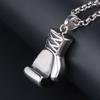 Stainless Steel Boxing Gloves Men's Pendant Personality Domineering Fist Pendant Necklace