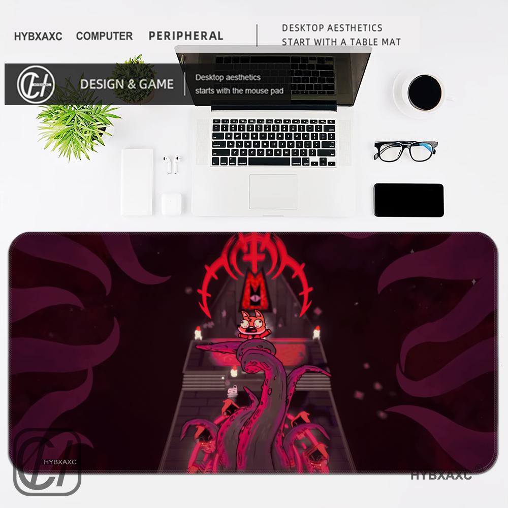 HYBXAXC Game Cult of The Llamb Mouse Pad Nonslip Rubber Gamer Balance Computer Mat Decoracion Deskmat Laptop Office Large