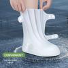 Children's and Men's Waterproof Non-slip Rain Boot Covers - Reusable, Wear-resistant Silicone for Cycling and Outdoor Use.