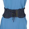 Elastic Denim Girdle S Macrame Comfortable Alloy Buckle Adjustable Women Macrame Waistb Shaping Decorative
