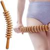 12 Rollers Wooden Massager Curved Exercise Roller Sticks Full Body Wood Therapy Massage Tools Muscle Pain Release and Relax