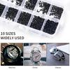 1200Pcs Small Self Tapping Screws Flat Head Cross Micro Screws Mini Screws