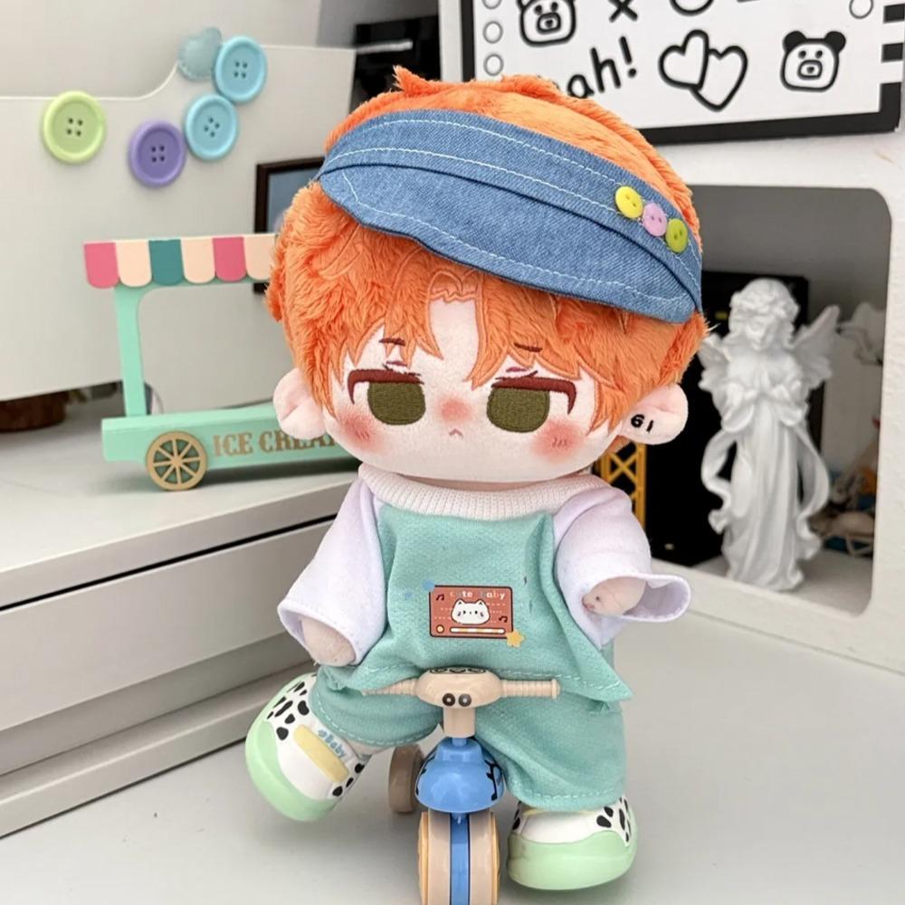 1 set Outfit 20cm Cotton Doll Clothes Cartoon T-shirt Plush Doll Clothes Children's Gift