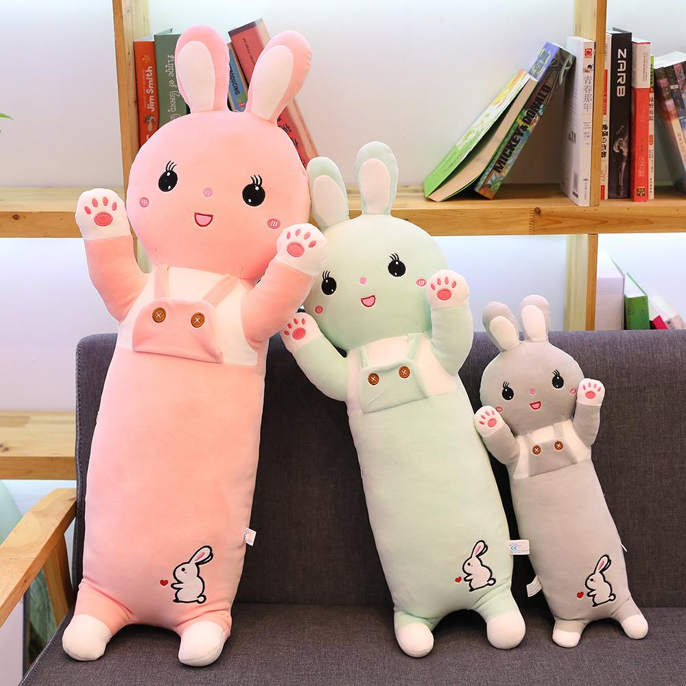 Cute Rabbit Throw Pillow Long Plush Toy Doll Sleeping Doll Soothing Girl Cute Doll Birthday Gift