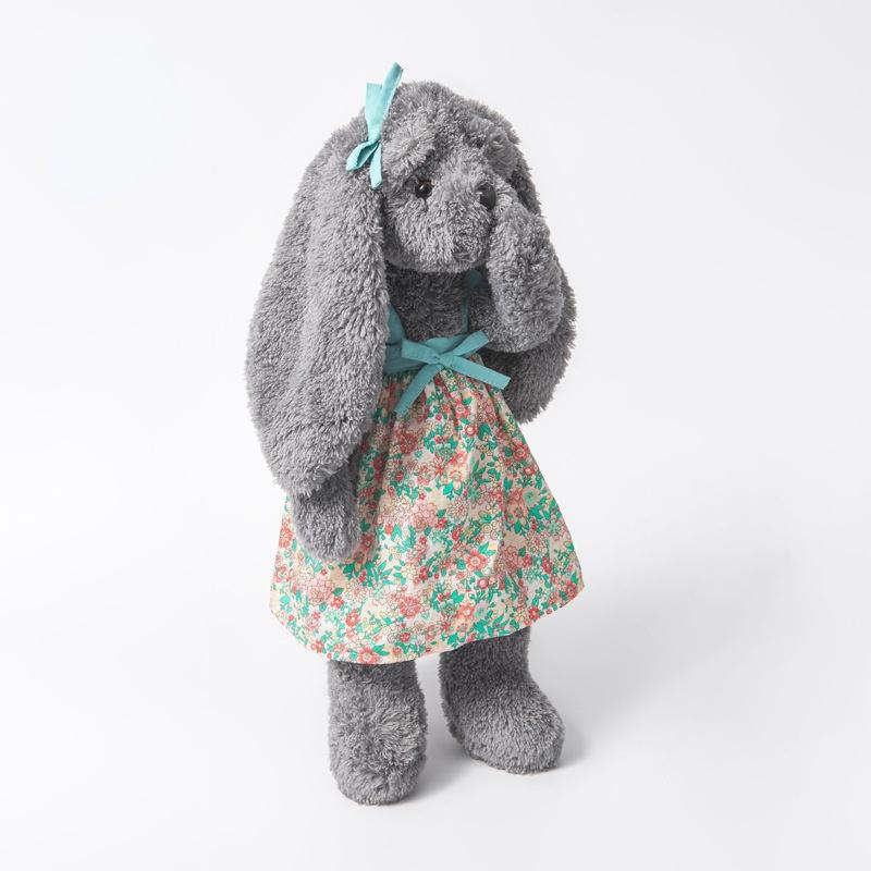 New Gray Fairy Rabbit Plush Doll Children Sleep Comfort Toys Girlfriend Birthday Gift
