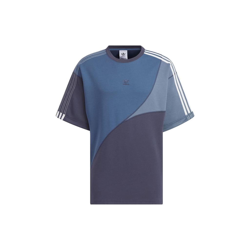 Adidas Originals Toc Graphic Tee with Stripes Unisex Tops Dark-Cyan IN1010