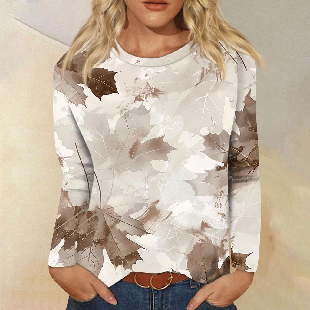 Женские рубашки с длинным рукавом и круглым вырезом, базовая футболка, повседневный топ, осенняя модная туника, облегающие футболки
