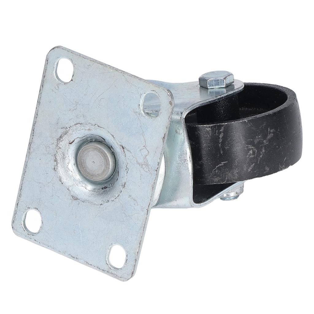 3in Swivel Caster Cast Iron Rotating Plate Dual Bearing Universal Wheel Replacement for Trolley