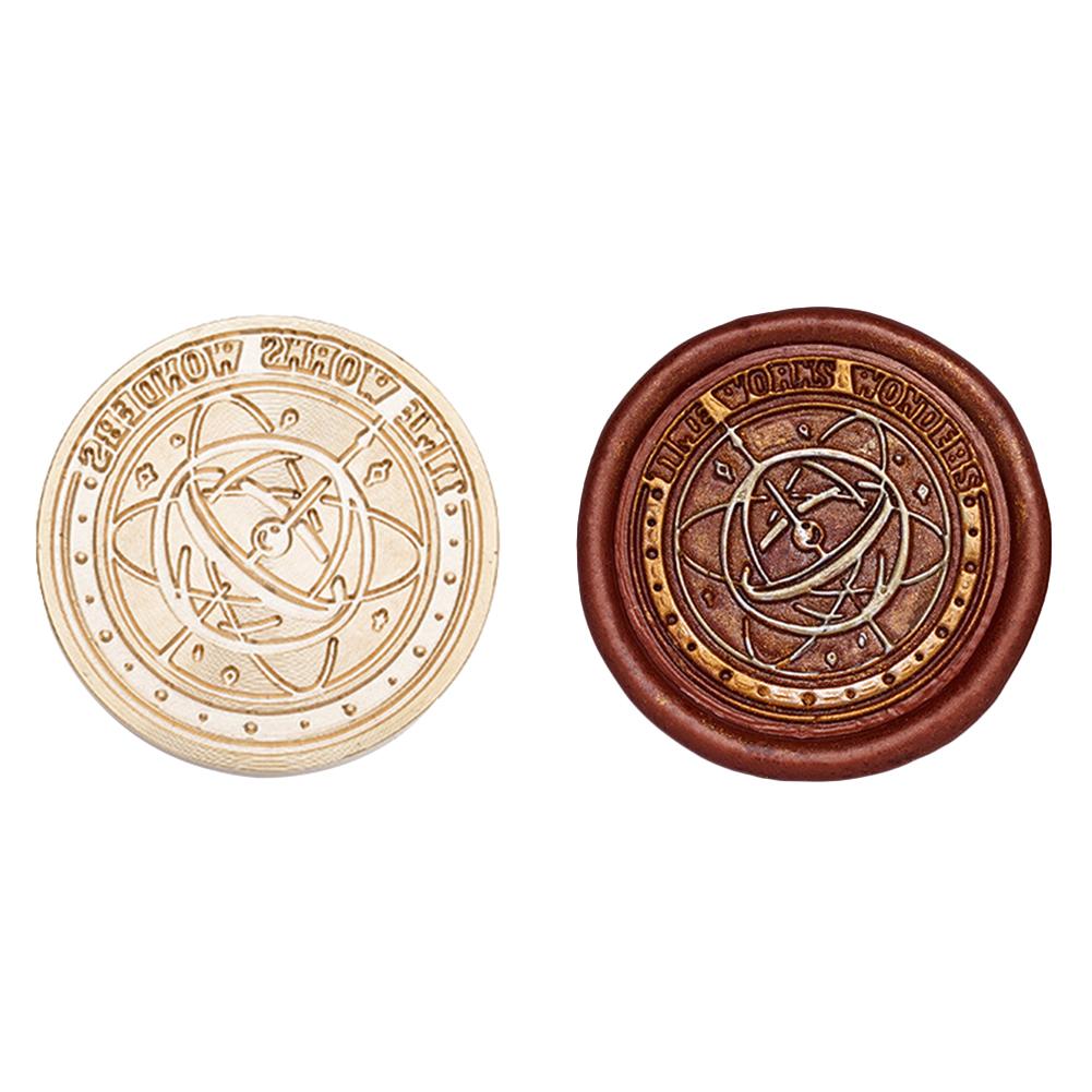 Печать временной серии, медная головка, сделай сам, ручная учетная запись, эмалированная восковая головка для свадебной открытки