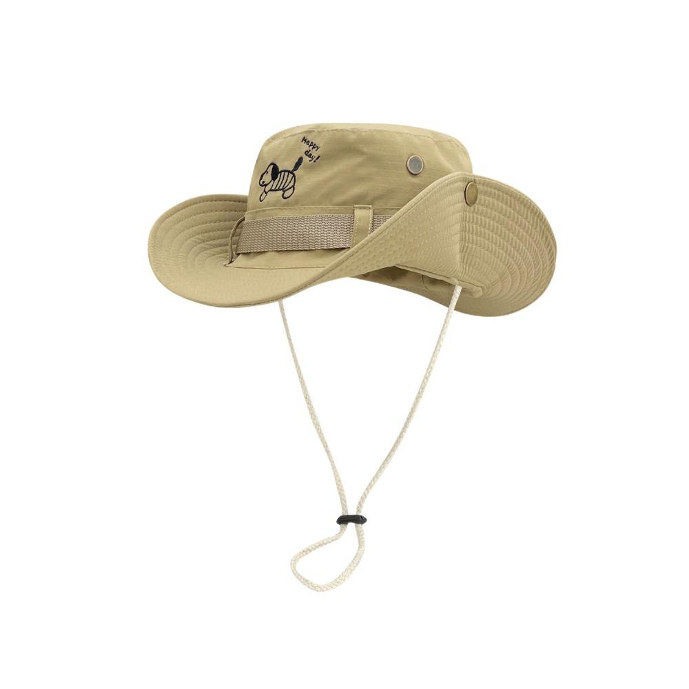 Y2K Ковбойская шляпа с козырьком, Солнцезащитная шляпа рыбака, Модная шляпа-ведро с щенком, Путешествия