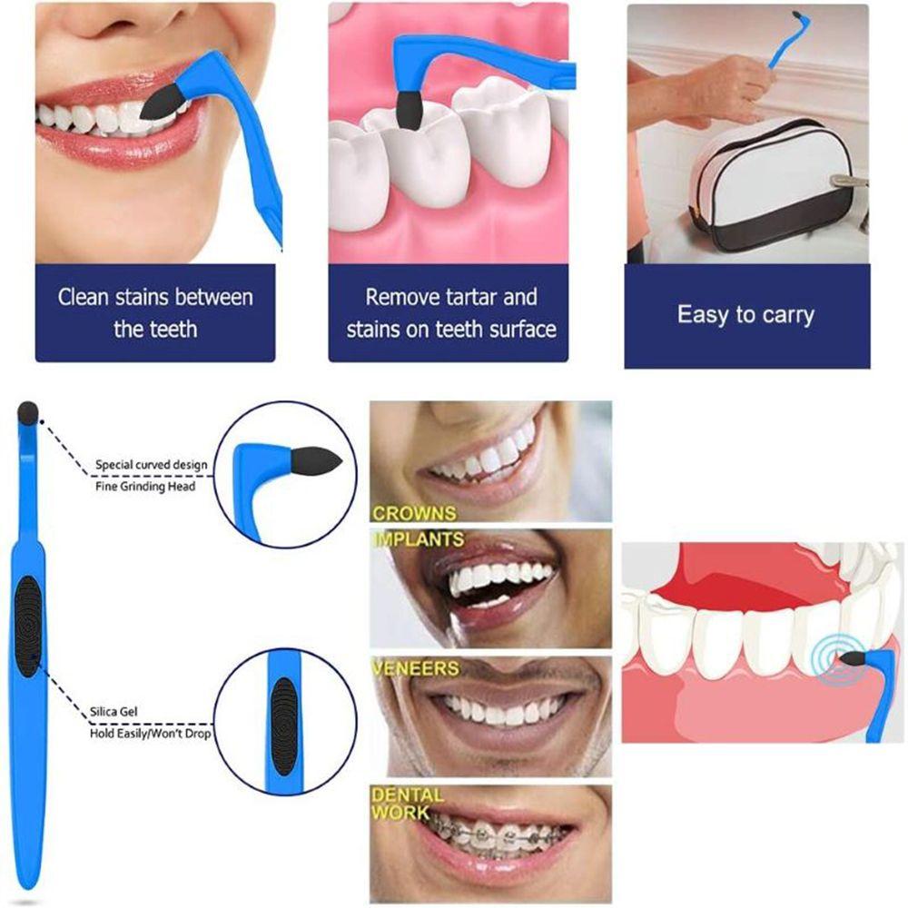 Отбеливание зубов Ортодонтическая зубная щетка Ластик для зубного налета Межзубная щетка Средство для удаления зубного налета