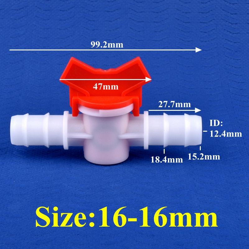 1~50pcs 4~25mm POM Ball Valve Drip Irrigation System Hose Pagoda Joint Aquarium Tank Air Pump Garden Water Connector Pipe Valve