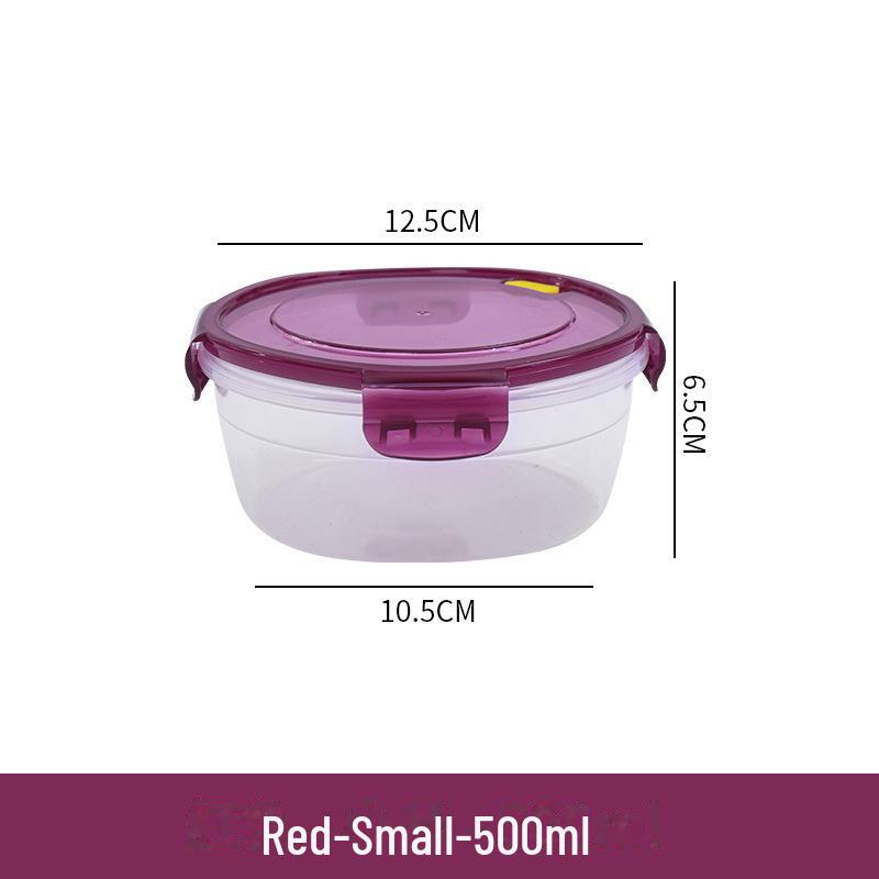 Transparent Microwave-Safe Fresh-Keeping Kitchen Box for Rice, Fruit & Lunch