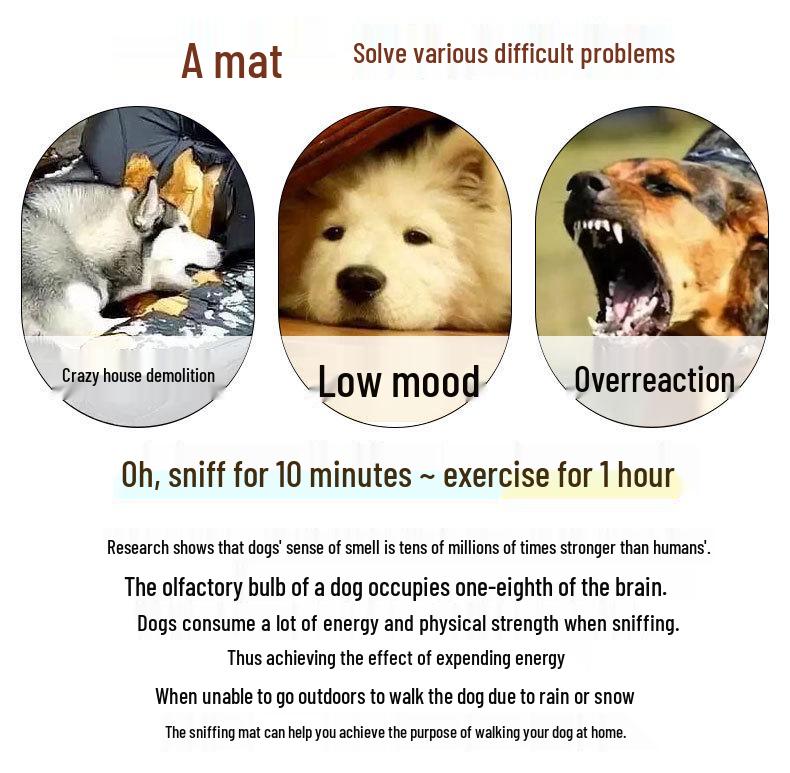 Large Dog Sniffing Mat: Decompression & Training Toy for Puppies