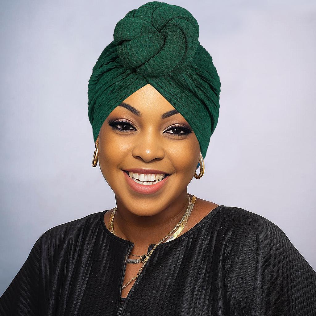 African Fashion Knotting, Light Luxury, Exaggerated Style, Handmade Wedding, Important Occasions Wearing Headscarves, Hats, and