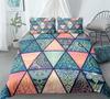 Комплект постельного белья Black Mandala Boho King Queen Double Full Twin Single Size