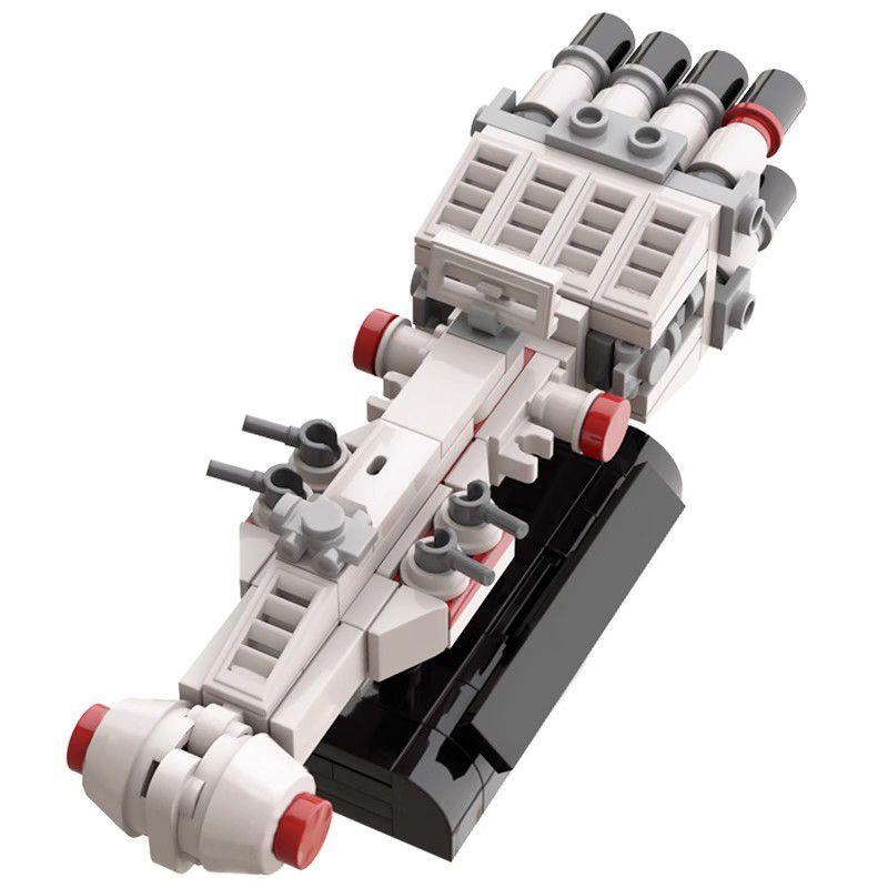 166Pcs Moc-53318 Mini Spaceship Building Blocks Toys Kit Space Wars Diy Model Bricks Toy Kids Gift