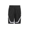 Pro Block Elastic Waist Straight-Leg Basketball Shorts Men Bottoms Black IC2429