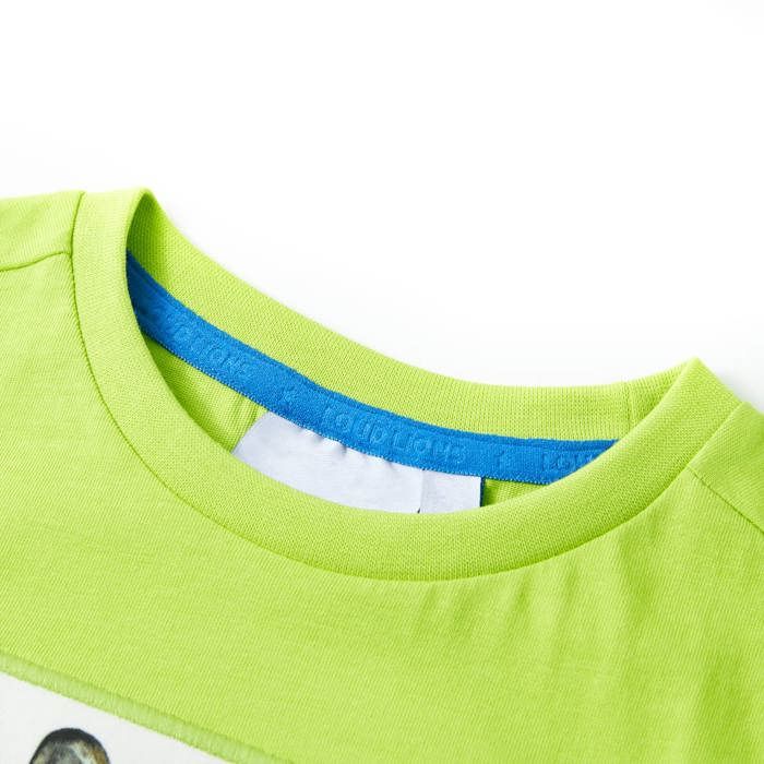 T-shirt pour enfants avec manches courtes vert citron 92/104/116/128/140