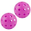 4 Pcs Durable 40 Holes Pickleball Balls High Elasticity Pickle Balls for Standard Pickleball Sport Training Practice